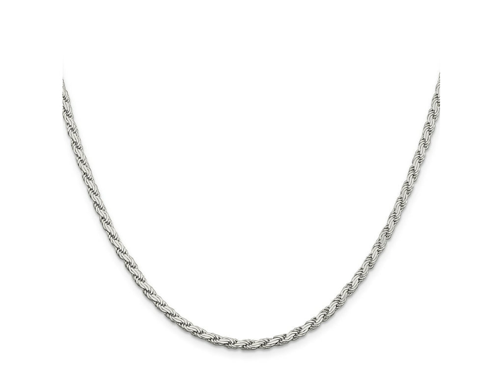 FJC Finejewelers 925 Sterling Silver Flat Rope Chain 22 Inches x 3.1 mm