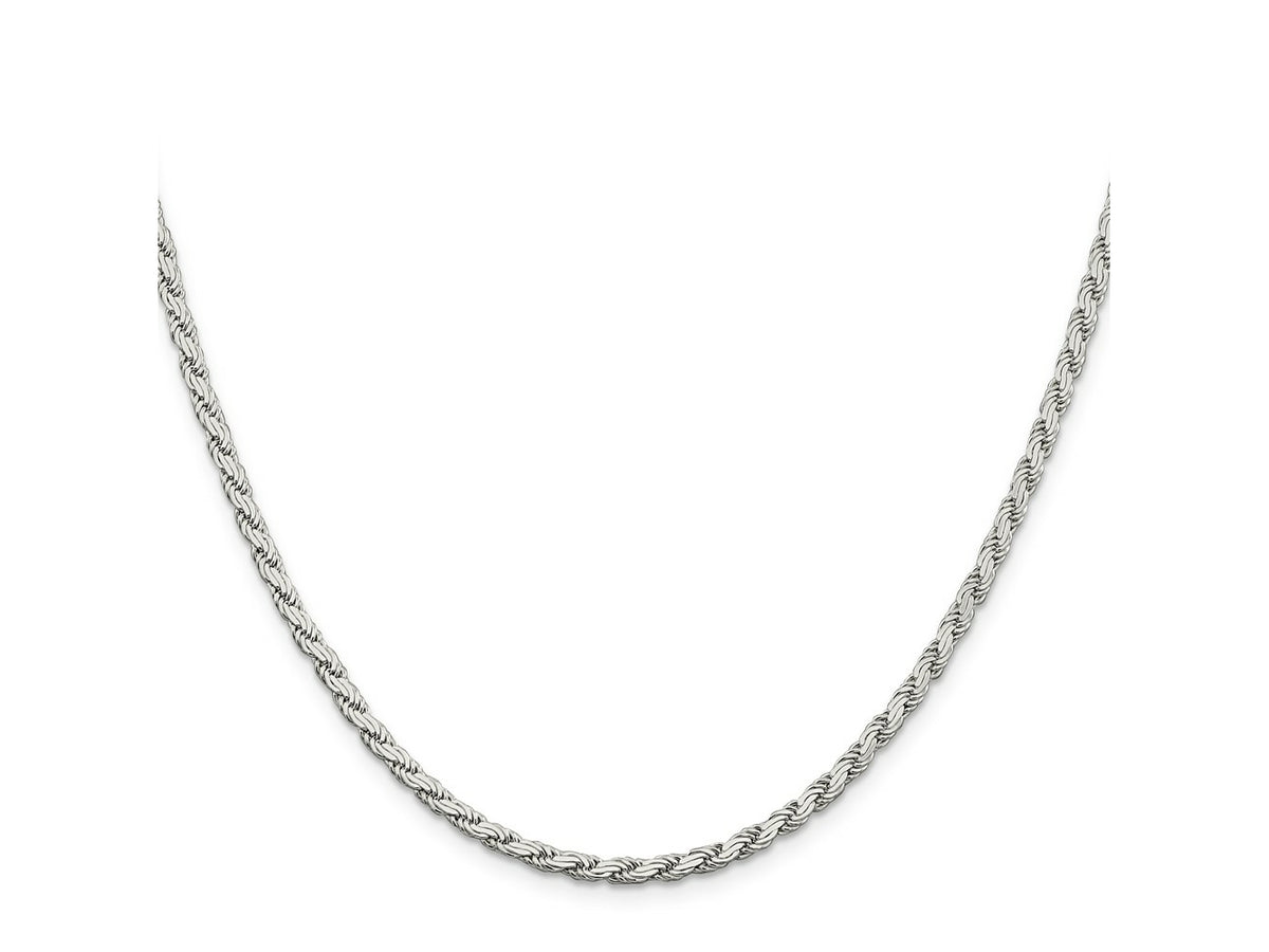 FJC Finejewelers 925 Sterling Silver Flat Rope Chain 22 Inches x 3.1 mm