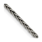 FJC Finejewelers 925 Sterling Silver Antiqued Solid Square Spiga Chain 26 Inches x 2.2 mm