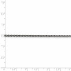 FJC Finejewelers 925 Sterling Silver Antiqued Solid Square Spiga Chain 26 Inches x 2.2 mm