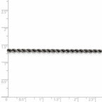 FJC Finejewelers 925 Sterling Silver Ruthenium-plated Rope Chain 26 Inches x 2.5 mm