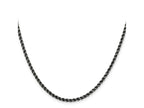 FJC Finejewelers 925 Sterling Silver Ruthenium-plated Rope Chain 26 Inches x 2.5 mm