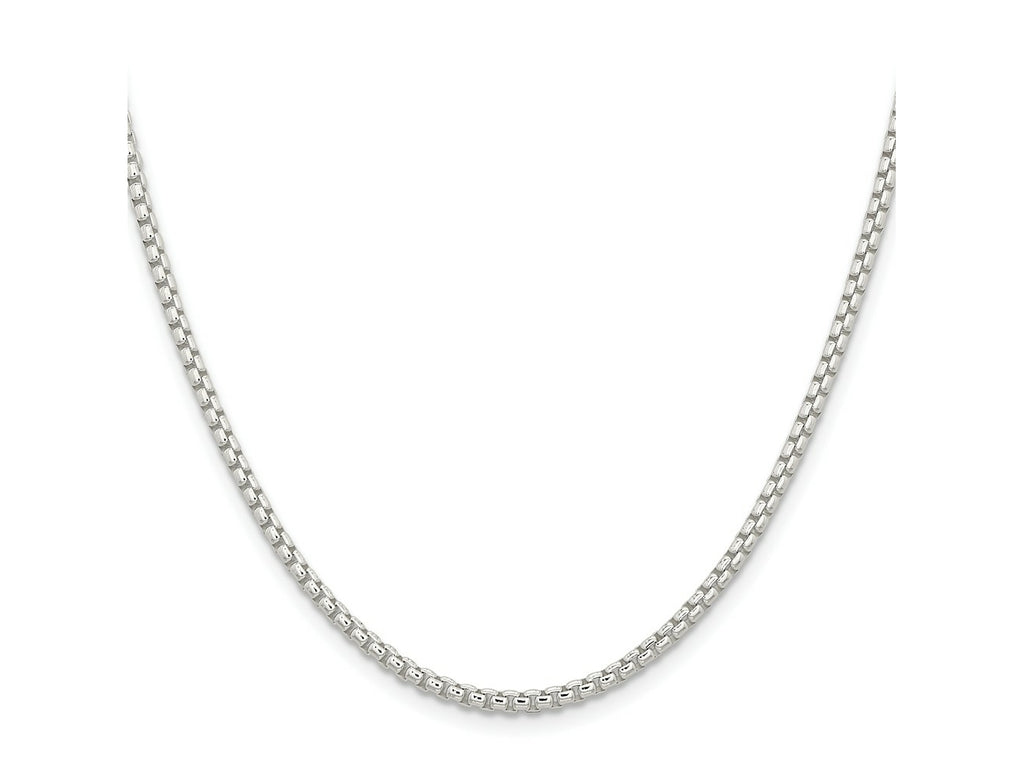 FJC Finejewelers 925 Sterling Silver Round Box Chain 42 Inches x 2.6 mm