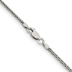 FJC Finejewelers 925 Sterling Silver Antiqued Solid Square Spiga Chain 26 Inches x 1.6 mm