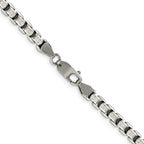 FJC Finejewelers 925 Sterling Silver Antiqued Round Box Chain 26 Inches x 5.2 mm