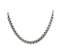 FJC Finejewelers 925 Sterling Silver Antiqued Round Box Chain 26 Inches x 5.2 mm