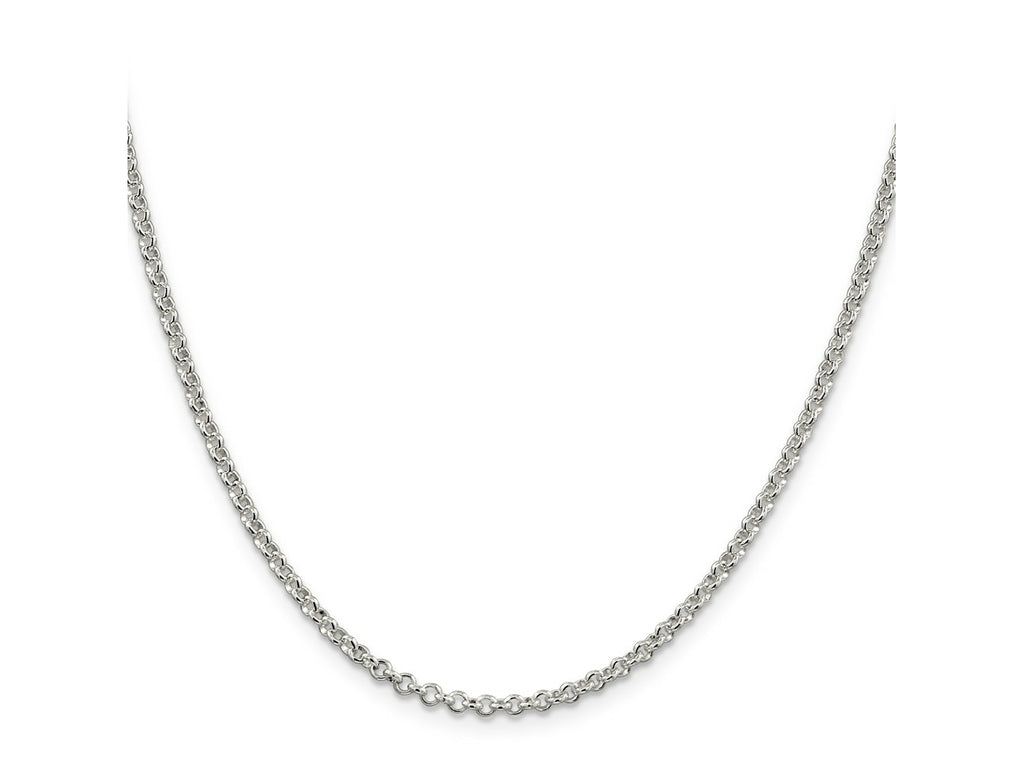 FJC Finejewelers 925 Sterling Silver Rolo Chain 18 Inches x 2.5 mm