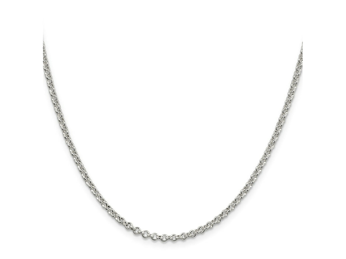 FJC Finejewelers 925 Sterling Silver Rolo Chain 20 Inches x 2.5 mm