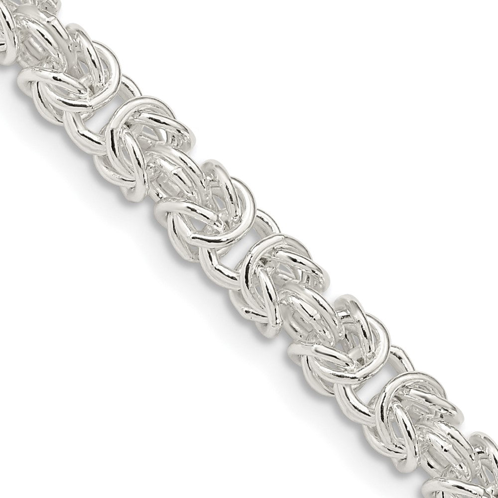 FJC Finejewelers 925 Sterling Silver Rounded Byzantine Chain 30 Inches x 4.75 mm