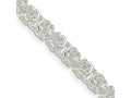 FJC Finejewelers 925 Sterling Silver Rounded Byzantine Chain Bracelet 7 Inches x 4.75 mm