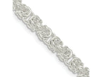 FJC Finejewelers 925 Sterling Silver Rounded Byzantine Chain Bracelet 7 Inches x 4.75 mm