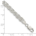 FJC Finejewelers 925 Sterling Silver Rounded Byzantine Chain Bracelet 8 Inches x 4.75 mm