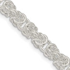 FJC Finejewelers 925 Sterling Silver Rounded Byzantine Chain 20 Inches x 5.5 mm