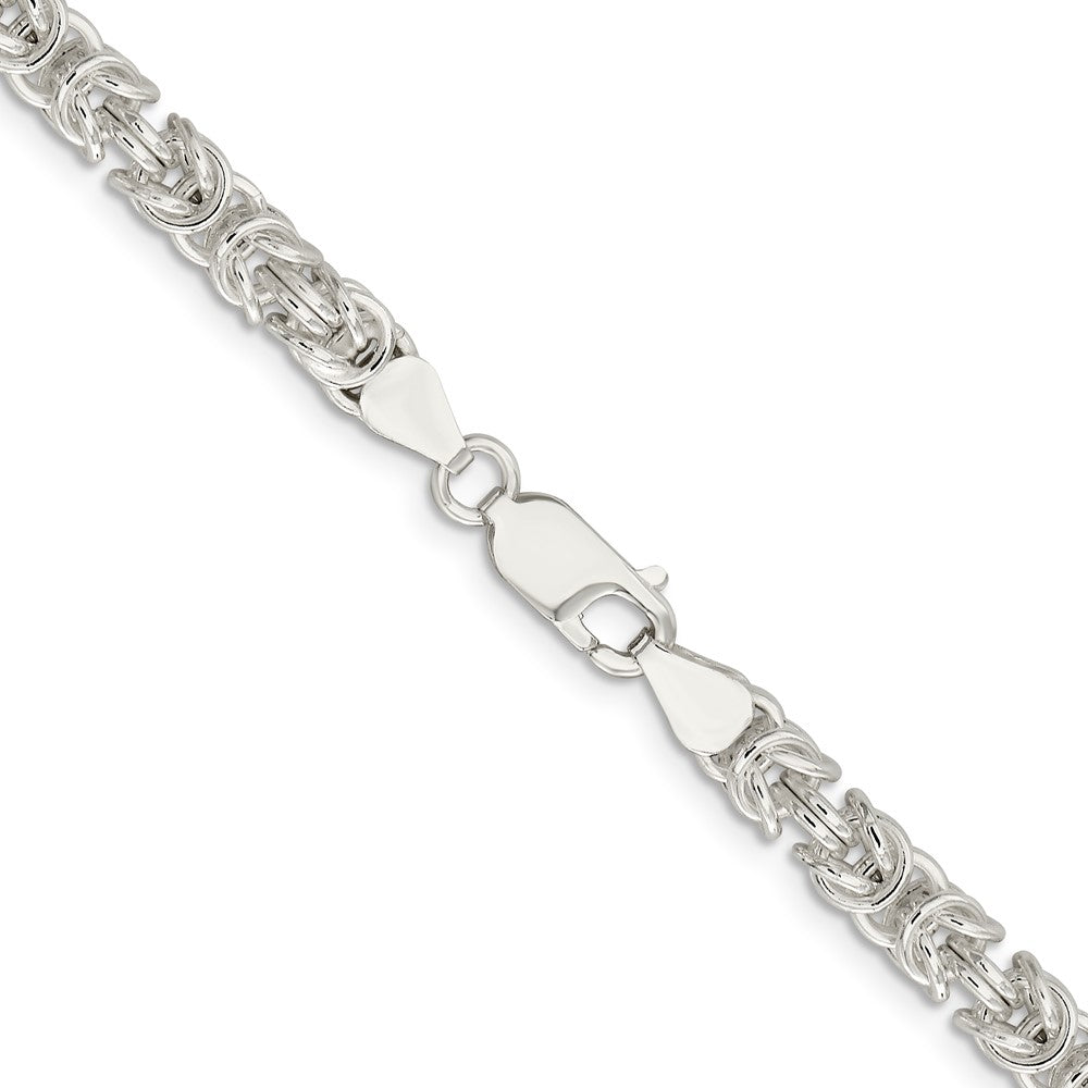 FJC Finejewelers 925 Sterling Silver Rounded Byzantine Chain 20 Inches x 5.5 mm