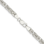FJC Finejewelers 925 Sterling Silver Rounded Byzantine Chain 20 Inches x 5.5 mm