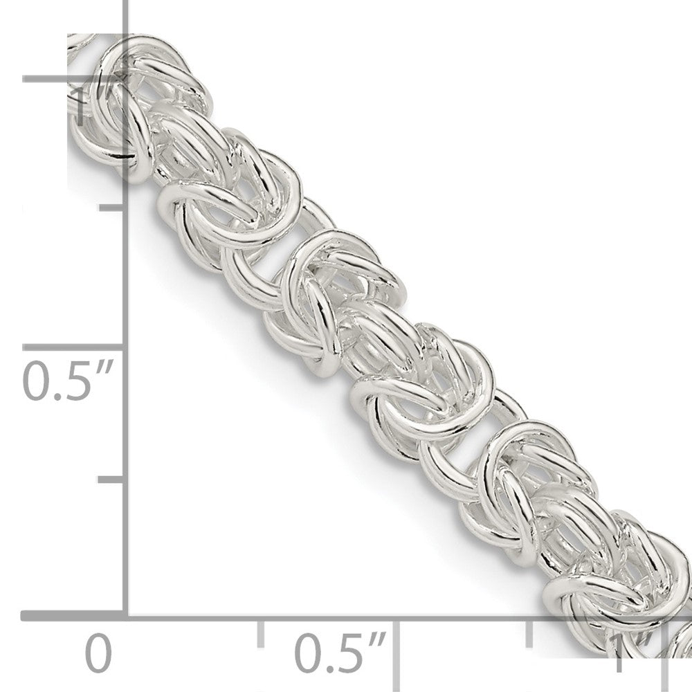 FJC Finejewelers 925 Sterling Silver Rounded Byzantine Chain 20 Inches x 5.5 mm