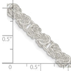 FJC Finejewelers 925 Sterling Silver Rounded Byzantine Chain 24 Inches x 5.5 mm