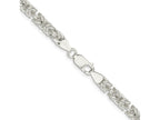 FJC Finejewelers 925 Sterling Silver Rounded Byzantine Chain Bracelet 8 Inches x 5.5 mm