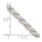FJC Finejewelers 925 Sterling Silver Flat Rope Chain 22 Inches x 3.65 mm