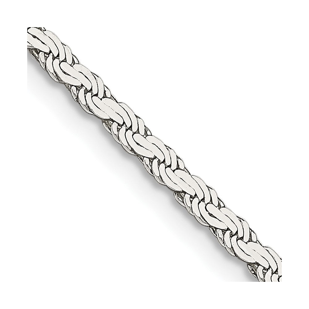 FJC Finejewelers 925 Sterling Silver Flat Rope Chain 18 Inches x 2.25 mm
