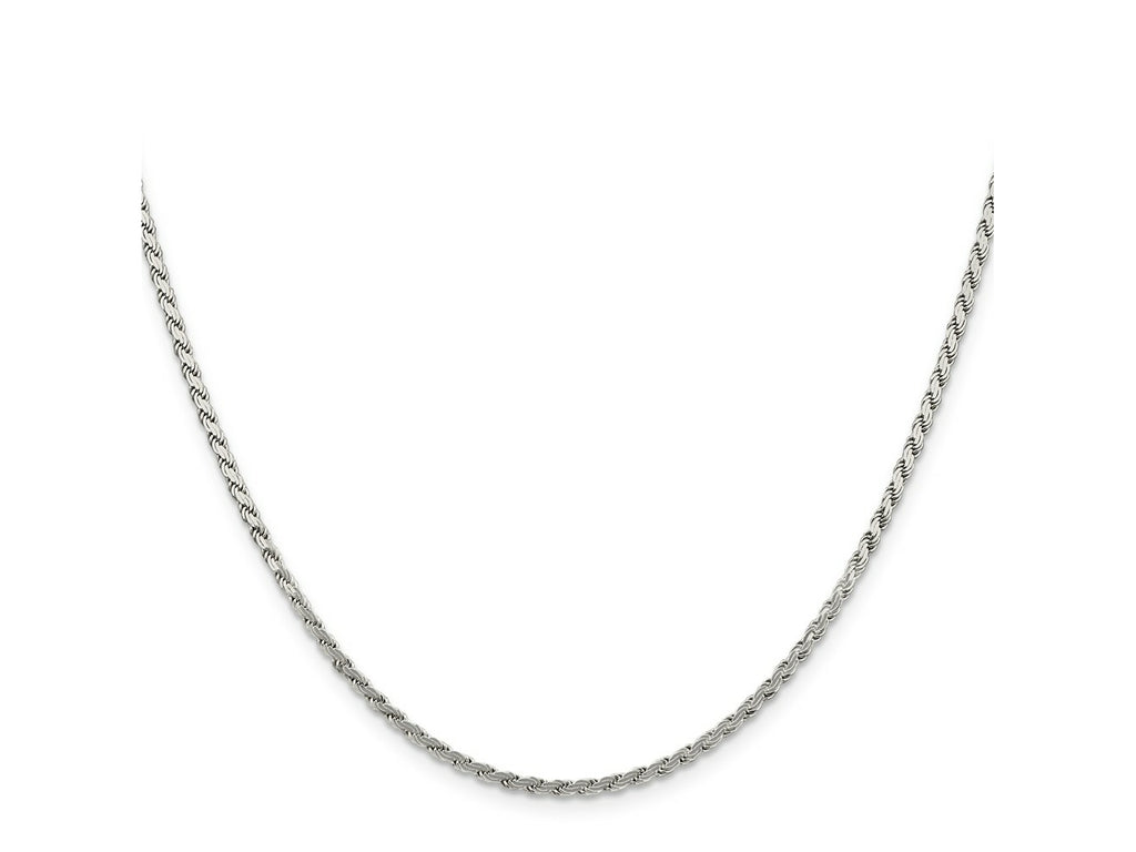 FJC Finejewelers 925 Sterling Silver Flat Rope Chain 24 Inches x 2.25 mm