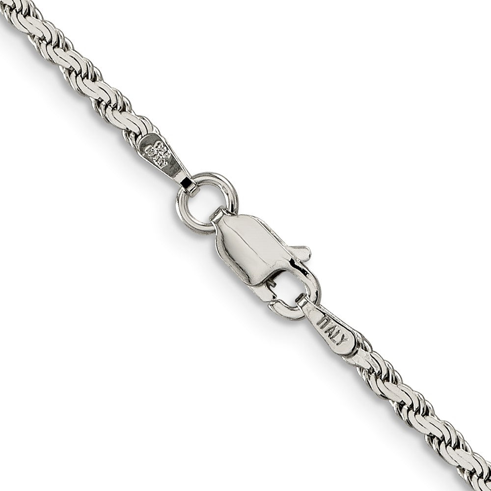 FJC Finejewelers 925 Sterling Silver Flat Rope Bracelet Chain 7 Inches x 2.25 mm