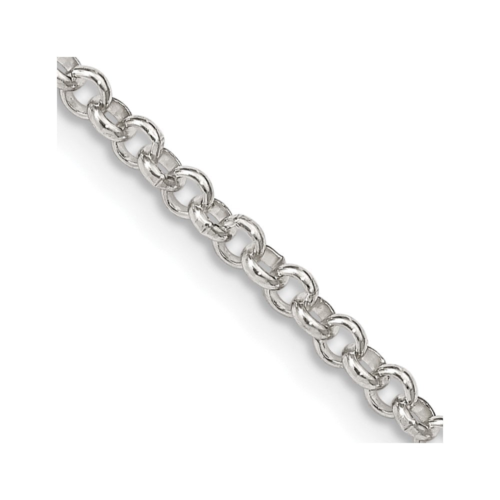 FJC Finejewelers 925 Sterling Silver Rolo Chain 42 Inches x 2.5 mm
