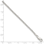 FJC Finejewelers 925 Sterling Silver Rolo Bracelet Chain 8 Inches x 2.5 mm