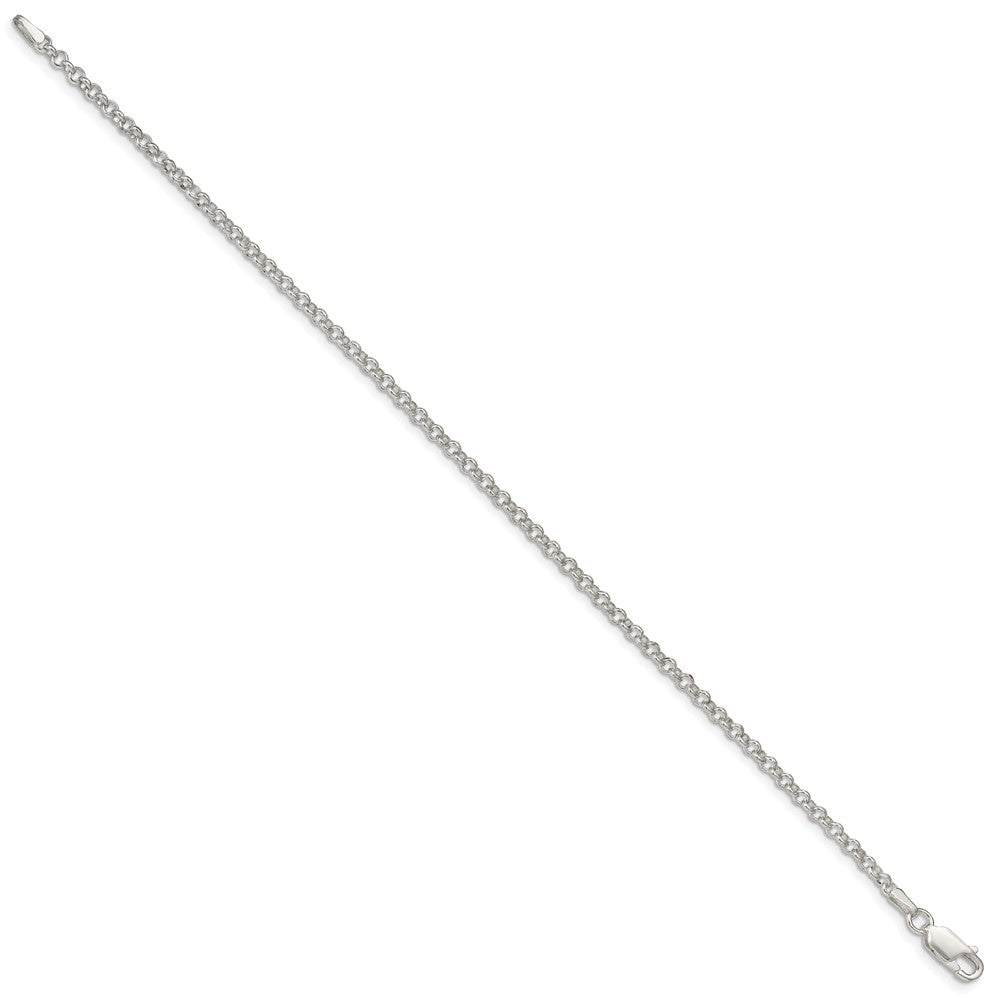 FJC Finejewelers 925 Sterling Silver Rolo Bracelet Chain 8 Inches x 2.5 mm