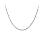 FJC Finejewelers 925 Sterling Silver Rhodium Plated Rolo Chain 22 Inches x 2.5 mm