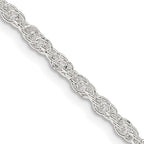 FJC Finejewelers 925 Sterling Silver Loose Rope Chain 24 Inches x 2.5 mm