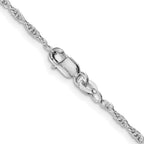 FJC Finejewelers 925 Sterling Silver Rhodium Plated Loose Rope Chain 22 Inches x 2 mm