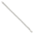 FJC Finejewelers 925 Sterling Silver Fancy Patterned Rolo Bracelet Chain 8 Inches x 6.25 mm