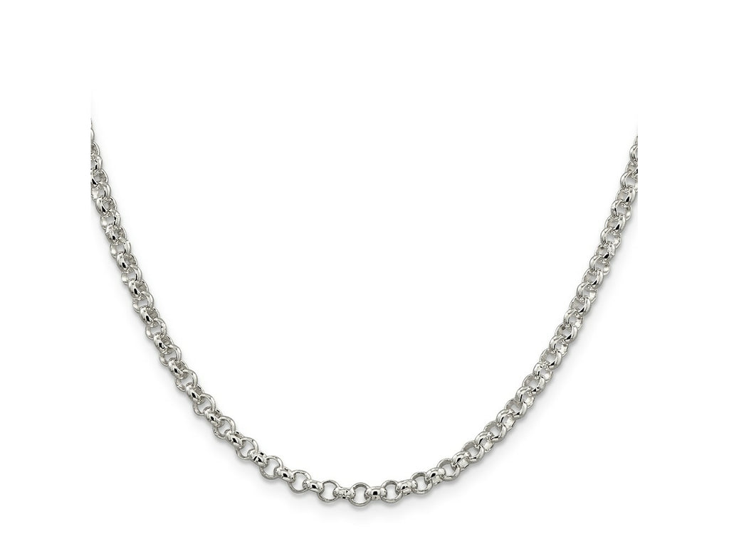 FJC Finejewelers 925 Sterling Silver Rolo Chain 22 Inches x 4 mm