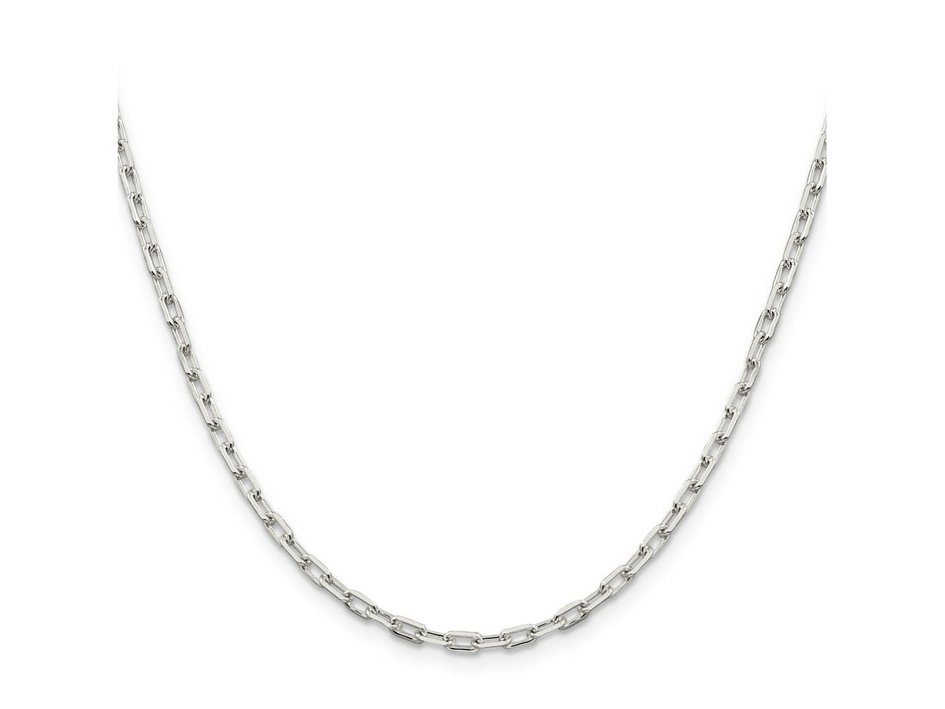 FJC Finejewelers 925 Sterling Silver Cable Elongated Open Link Chain 24 Inches x 2.75 mm