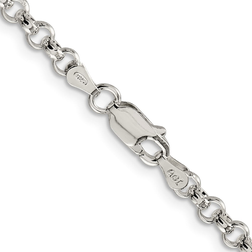 FJC Finejewelers 925 Sterling Silver Rolo Chain 24 Inches x 4 mm