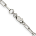 FJC Finejewelers 925 Sterling Silver Cable Elongated Open Link Bracelet Chain 8 Inches x 3.25 mm
