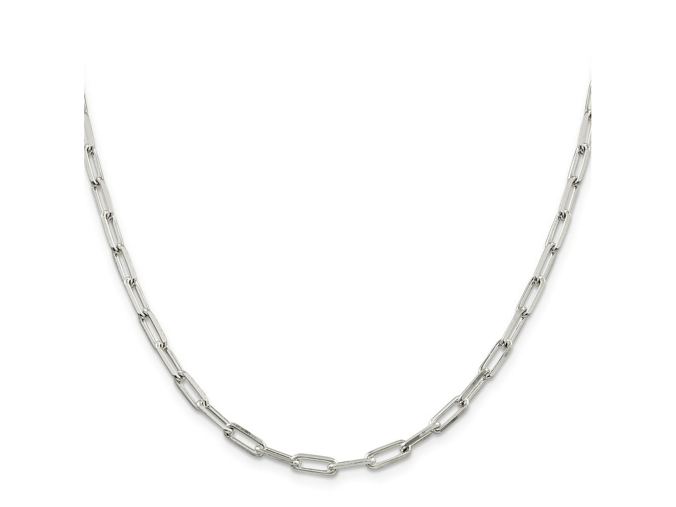 FJC Finejewelers 925 Sterling Silver Cable Elongated Open Link Chain 20 Inches x 4.25 mm