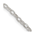 FJC Finejewelers 925 Sterling Silver Hand Made Fancy Patterned Rolo Chain 20 Inches x 3 mm