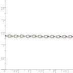 FJC Finejewelers 925 Sterling Silver Hand Made Fancy Patterned Rolo Chain 20 Inches x 3 mm