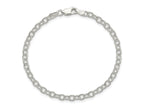FJC Finejewelers 925 Sterling Silver Hand Made Fancy Patterned Rolo Bracelet Chain 7 Inches x 3 mm