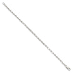 FJC Finejewelers 925 Sterling Silver Hand Made Fancy Patterned Rolo Bracelet Chain 8 Inches x 3 mm