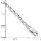 FJC Finejewelers 925 Sterling Silver Hand Made Fancy Patterned Rolo Bracelet Chain 8 Inches x 3 mm