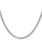 FJC Finejewelers 925 Sterling Silver Rolo Bracelet Chain 7.5 Inches x 4 mm