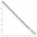 FJC Finejewelers 925 Sterling Silver Rolo Bracelet Chain 7.5 Inches x 4 mm