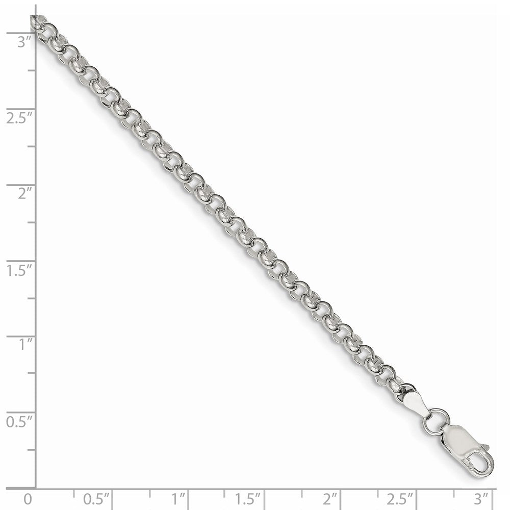 FJC Finejewelers 925 Sterling Silver Rolo Bracelet Chain 7.5 Inches x 4 mm