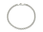 FJC Finejewelers 925 Sterling Silver Rolo Bracelet Chain 7.5 Inches x 4 mm