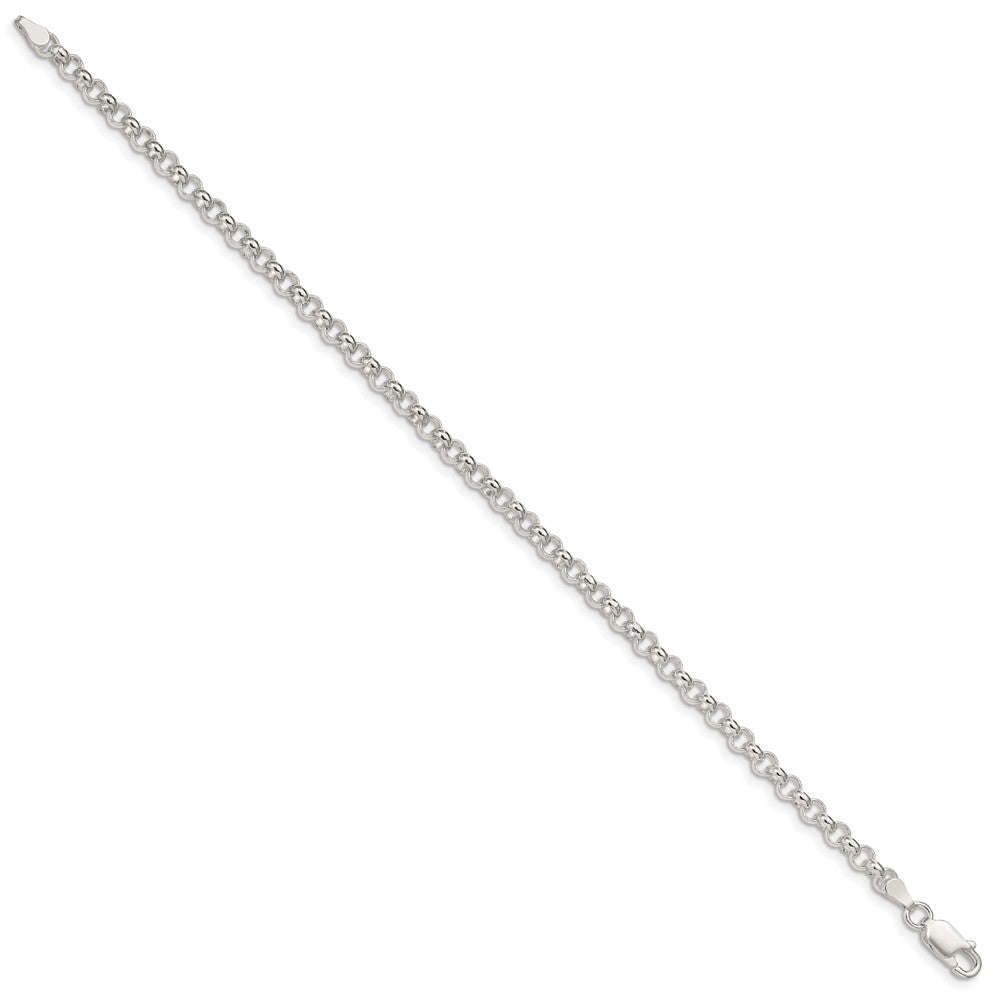 FJC Finejewelers 925 Sterling Silver Rolo Bracelet Chain 8 Inches x 4 mm
