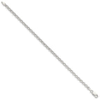 FJC Finejewelers 925 Sterling Silver Rolo Bracelet Chain 8 Inches x 4 mm