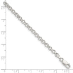 FJC Finejewelers 925 Sterling Silver Rolo Bracelet Chain 8 Inches x 4 mm